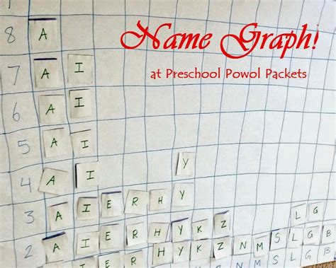 Name Graph For Preschoolers Preschool Powol Packets