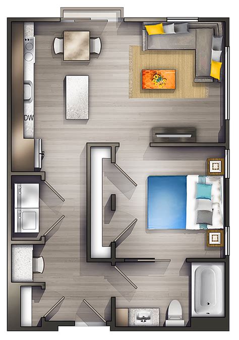 Studio Apartment Floor Plan Design Image To U