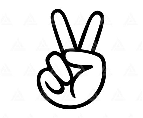 Peace Hand Svg Peace Sign Svg Peace Fingers Svg Two Hand - Etsy Australia