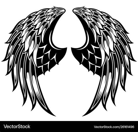 Angel Wings Royalty Free Vector Image Vectorstock