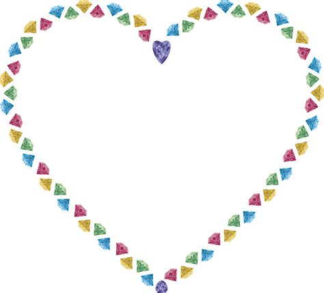 Crystal Heart Gemstone Png File Png Mart