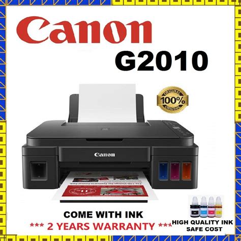 Inspection & repair service for copier, facsimile and document scanner machines. CANON PIXMA G2010 PRINTER WITH REFILL INK G2010 | Shopee ...
