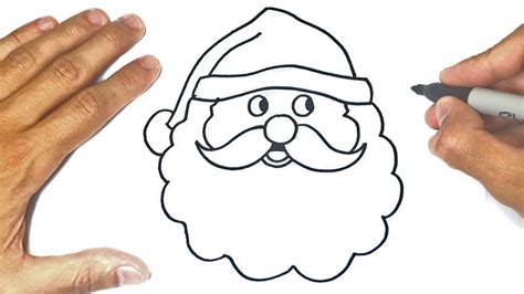 How To Draw A Santa Claus Face Step By Step Easy Drawings