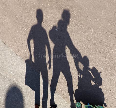Funny Shadows On The Sidewalk Stock Photo Image Of Backgrounds