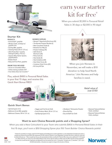 Norwex November 2021 Host Rewards And Customer Specials Succeed And Shine
