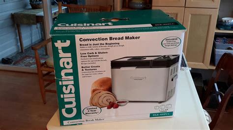 Cuisinart(tm) convection bread maker makes luscious bread from raw ingredients to finished loaf, or prepare enough dough for artisan and specialty breads for baking in a traditional oven. Cuisinart Convection Bread Maker In Box / Recipe BOOK - AS ...