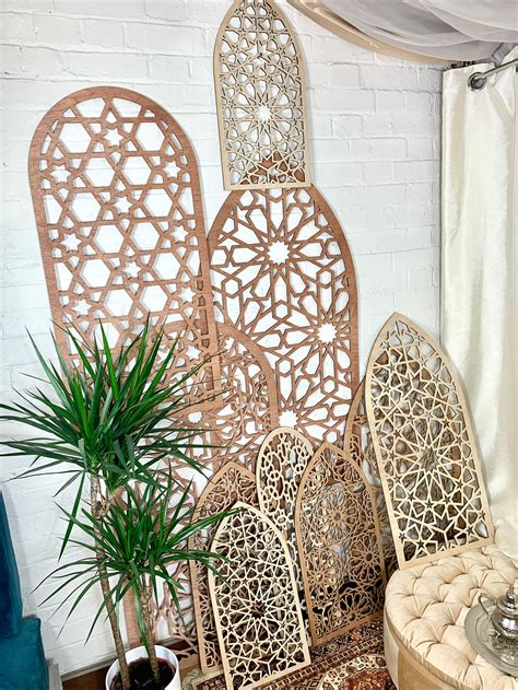 Moroccan Decorative Wood Panels In All Sizes Fretwork For Etsy