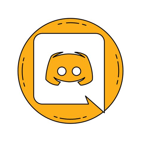 Communication Discord Logo Media Orange Social Icon
