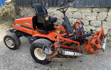 Kubota Am3300 Diesel Garden Tractor Grass Cutter Collector Ebay
