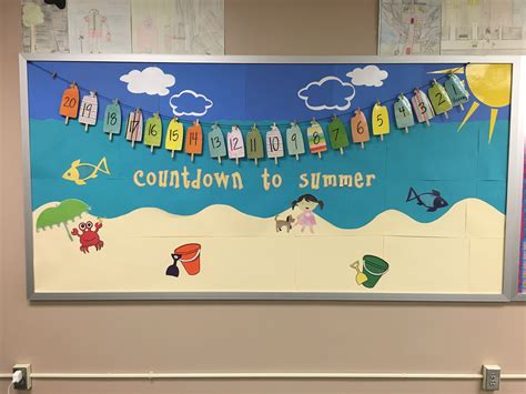 Summer Countdown Bulletin Board Fish Bulletin Boards Seasonal Bulletin