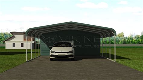 20x36 Steel Carport With Storage