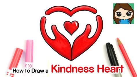 How To Draw A Kindness Heart Symbol 3 Youtube Cute Drawings