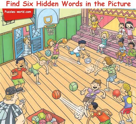 Find Six Hidden Words In The Picture Part 15 Puzzles World