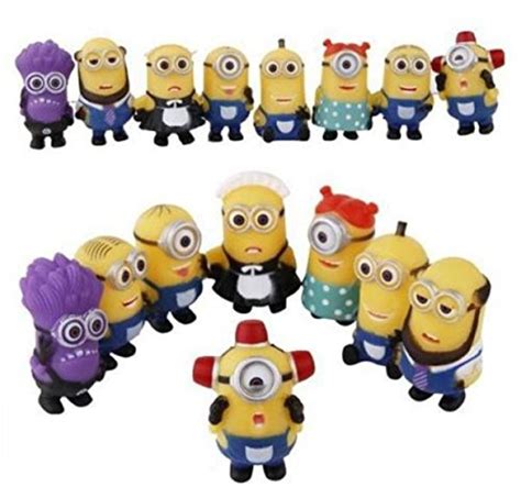 16pcslot Hot 4 6cm Mini Despicable Me Yellow Minion Toys Kids Cute