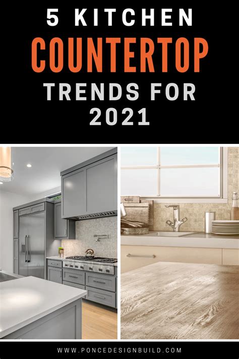 Top kitchen cabinet design trends for 2016 clean lines. 5 Kitchen Countertop Trends for 2021 | Ponce Design Build