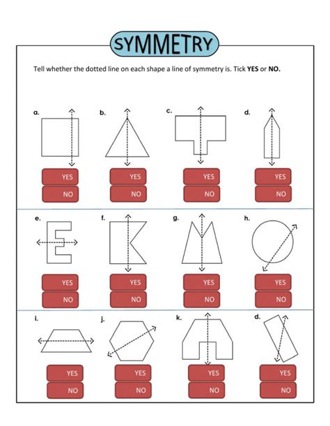 Symmetry Worksheet Grade 4