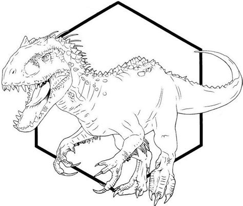 Indominus Rex Coloring Pages Updated 2023