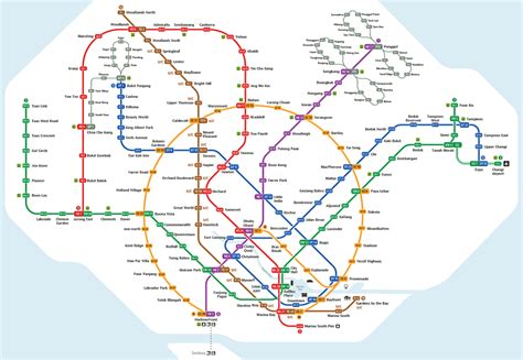 New Mrt Map Launched With Circle Line As Focal Point Cna