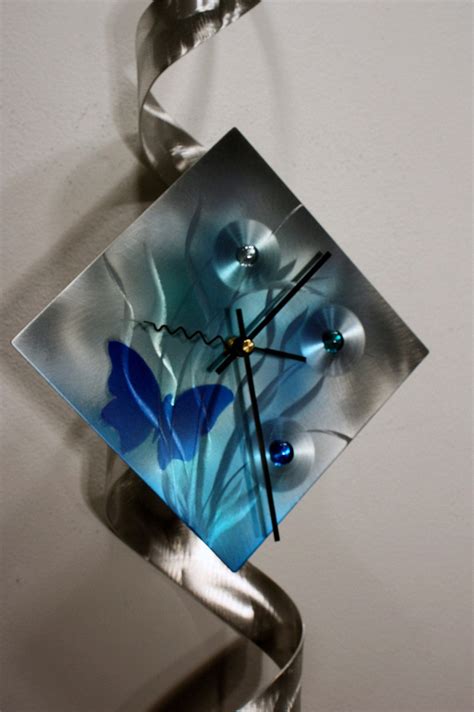 Metal Wall Art Sculpture Clock Modern Abstract Painting