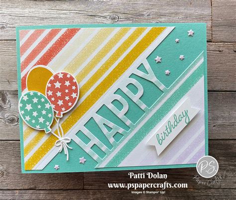 Diy Handmade Birthday Card Featuring The So Much Happy Bundle And The