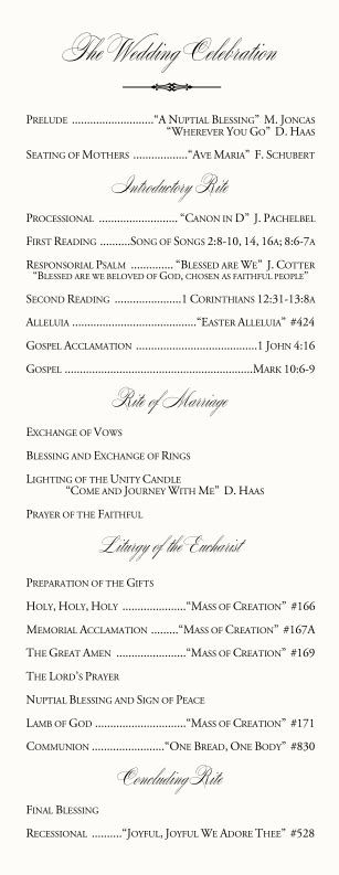 The official name is the sacrament of marriage the purpose of any program is to provide information about the ceremony to the guests so they can follow along or participate in the event as appropriate. Ideas 20 of Catholic Wedding Church Programs | phenterminecodp