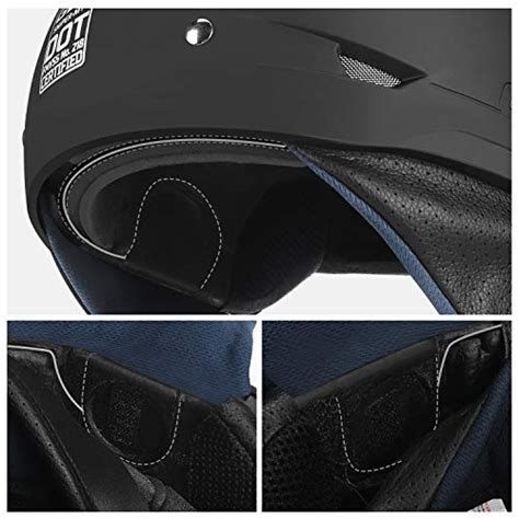 Glx Unisex Adult Size M14 Cruiser Scooter Motorcycle Half Helmet With