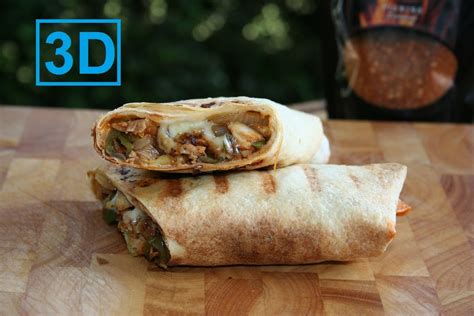 Pulled Chicken Wraps 3d Version Youtube