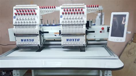 Our New Two Head Multi Needle Computerised Embroidery Machine Youtube