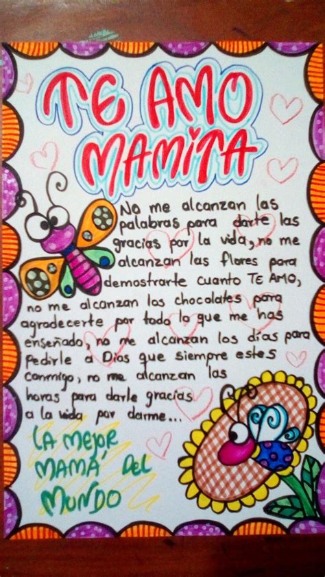 Para Mamá Tarjetas Para Mamá Manualidades Tarjetas Para Mamá Carta