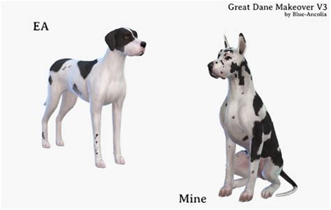 Sims 4 Dog Blue Ancolia Great Dane Dane Dog Sims 4 Pets