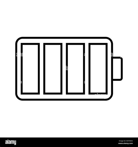 White Battery Icon Stock Vector Image And Art Alamy
