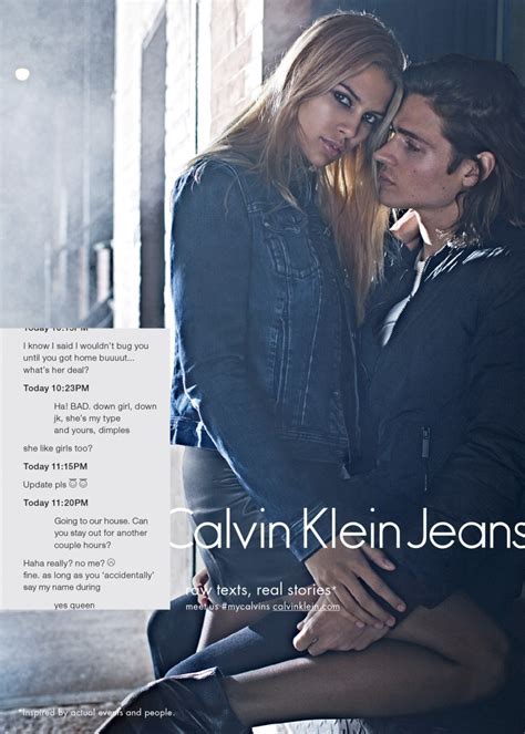 Calvin Klein Jeanss Fall Campaign Is All About Sexting Fashionista