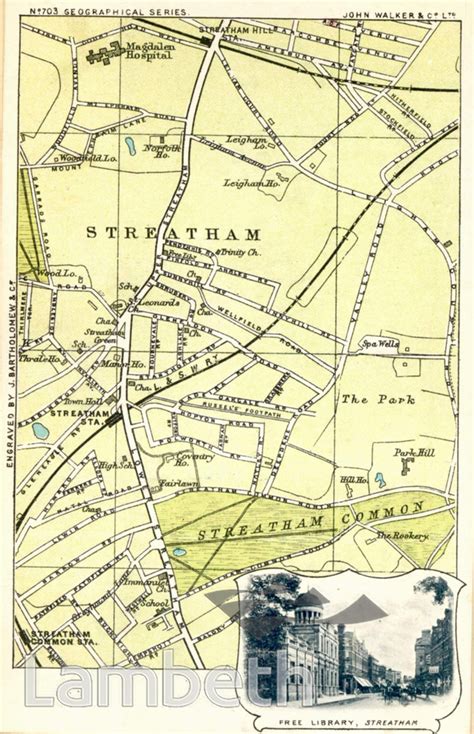 Streatham Postcard Maps Landmarklandmark