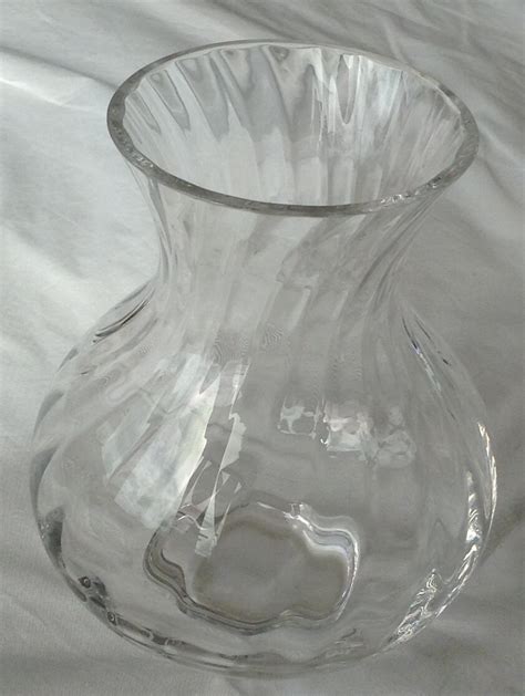 Dartington Glass 5 Inch Ripple Vase 12 Cms Tall Handmade Etsy