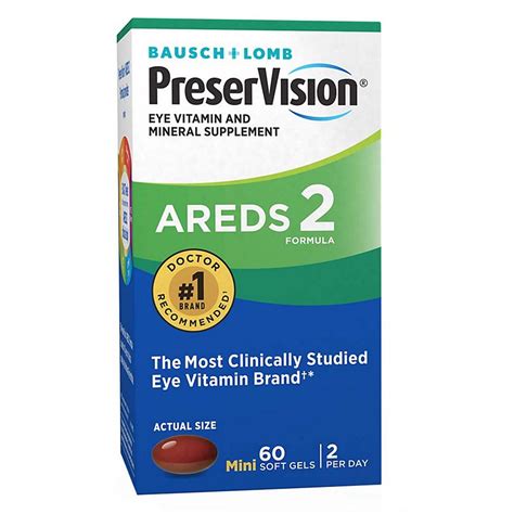 Bausch And Lomb Preservision Areds 2 Formula Softgels Shop Vitamins