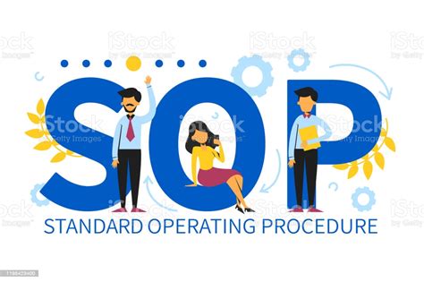 Sop Standard Operating Procedure Stock Illustration Download Image
