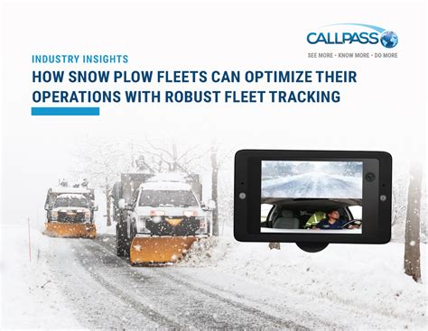 How Snowplow Fleets Can Optimize Their Operations With Robust Dashcam