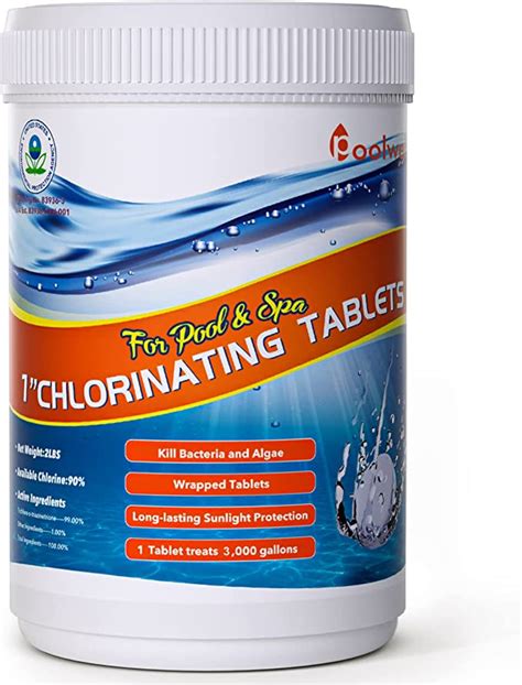 Poolwell Pool And Spa Chlorine Tablets 1 Inch Small Chlorine Dioxide Tabsgranules