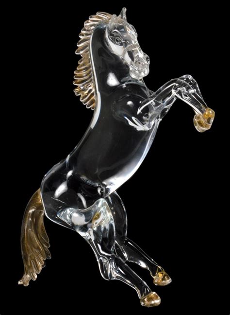 Lot Murano Glass Horse Figurine By Signoretto