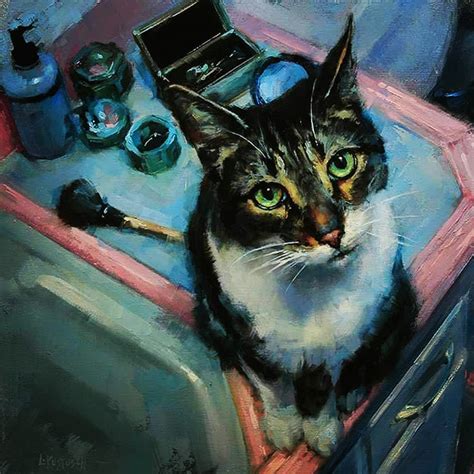 Lindsey Kustusch Bathroom Portraits Series International Cat Day Cat
