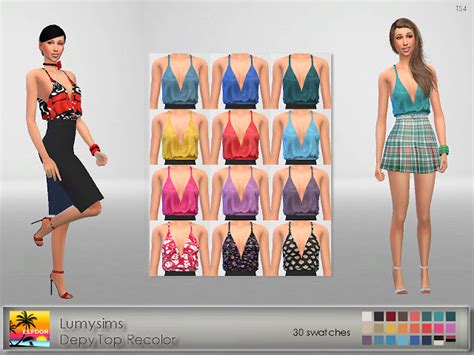 Lumysims Depy Top Recolor The Sims 4 Catalog