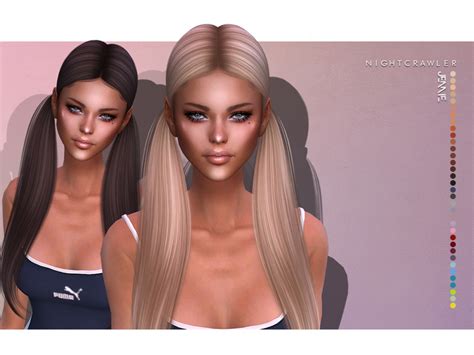 Nightcrawler Jennie Hair The Sims 4 Catalog