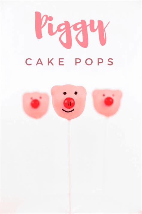 The Cutest Piggy Cake Pops Recipe Mom Spark Mom Blogger