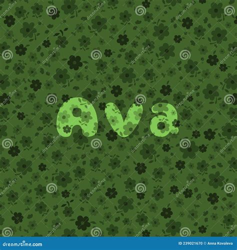 The Female Name Is Ava Background With The Inscription Sofia A