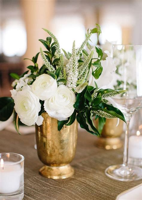 Beautiful Green And White Flower Arrangements Ideas 03 | White flower arrangements, Wedding