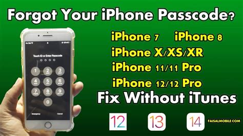 Forgot Your Iphone Passcode Fix Without Itunes Iphone X Xr Xs