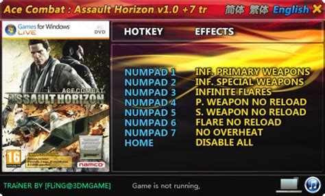 Ace Combat Assault Horizon Trainer 7 By Fearlessrevolution Fearless