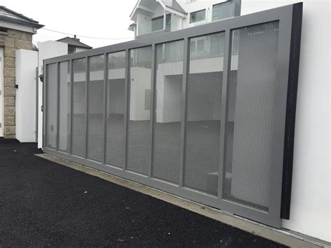 Stainless Steel Sliding Automated Gate In St Ives South West Garage Doors