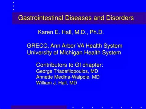 PPT Gastrointestinal Diseases And Disorders PowerPoint Presentation