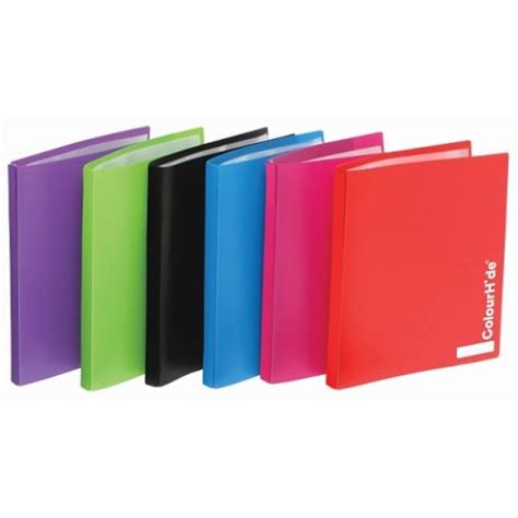 Display Book A4 Colourhide My Refillable Purple 20 Pockets Skout